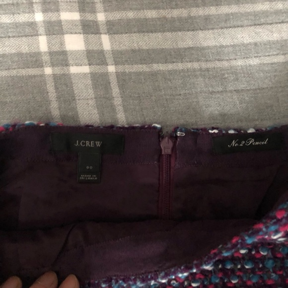 Excellent condition J crew tweed no.2 pencil skirt size 00 - Picture 8 of 8